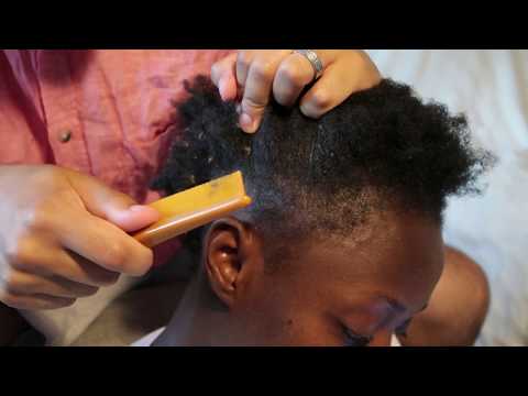 Scratching Hard Flakes | 4C Hair Dandruff | ASMR |