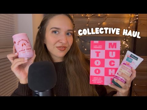 ASMR Collective Haul 💕 | book, candles & beauty (Book Triggers, Tapping, Scratching, Whispering)