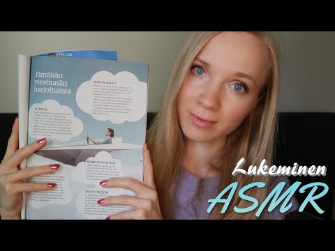 Lehden lukeminen ASMR SUOMI💤Kuiskailua Nukahtamiseen ASMR Reading, Whispering