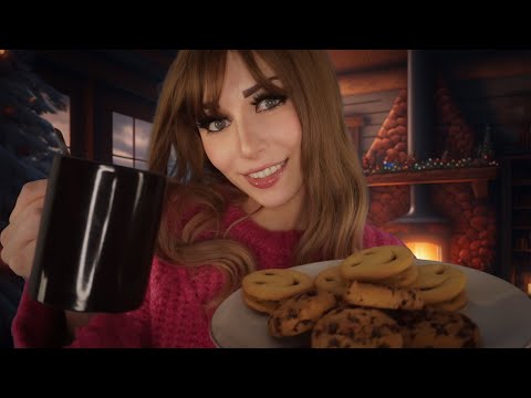 ASMR Cozy cabin | Snowy winter Christmas (Personal attention)