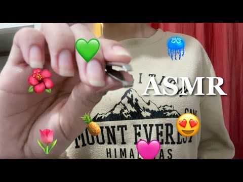 ASMR PARA RELAXAR |Removendo emojis com pinça| Sons de boca com estalinhos👄💦