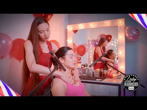 Valentine Day Special ❤️ ASMR Shoulder Massage by Barber Lady Sandra