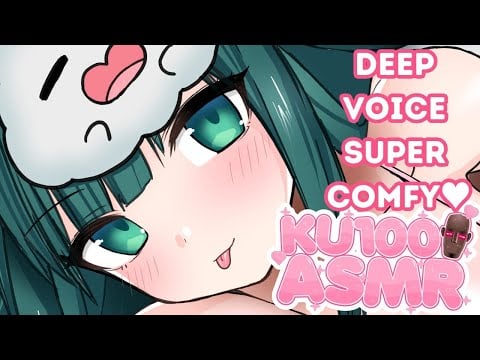 【HQ ASMR/KU100】Deep Voice Onee san ASMR  [Soundproof Booth, Heartbeat, Oil Massage, Whisper, EN/日本語]