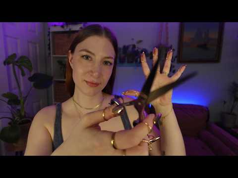 ASMR Tingly Scissor Sounds 🌧️ Snipping Away Negative Energy ✂️ Echo For Tingles