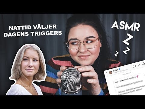 ASMR - Nattid Väljer Dagens Triggers 🥰💤