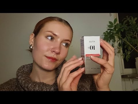 ASMR tapping and opening new skincare (no talking)