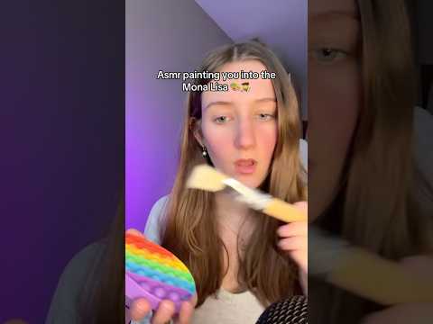 Painting your face 🎨💅 #slay #asmr #fastasmr #asmrtriggers #triggersforsleep #visualtingle