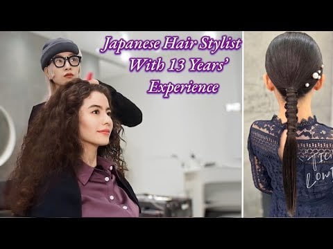 ASMR Hair Styling for Curly Hair in Tokyo (Soft Spoken) カーリーへアセット東京原宿