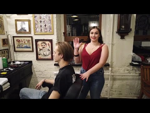 💈UKRANIAN LADY BARBER ALYONA's ASMR HEAD & EAR MASSAGE TREATMENT w/ BACK SCRATCHING | DEEP SLEEP