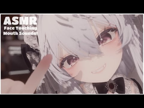 【ASMR Visual Vrchat] Catgirl Touches Your Face~! ♥ Mouth sounds ♥ Onomatopoeia