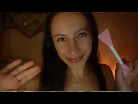 ASMR tingly facial spa with sweet wlw girl ❤︎⁠