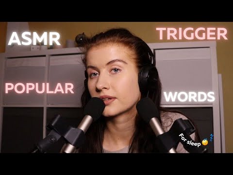 ASMR the 25 MOST POPULAR Trigger Words (whispered) 🤍 with new mics 😌 to make you sleepy 🥱😴