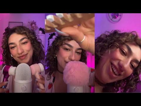 ASMR • inaudible whisper combos ✨ variety asmr kisses 😘 & more!