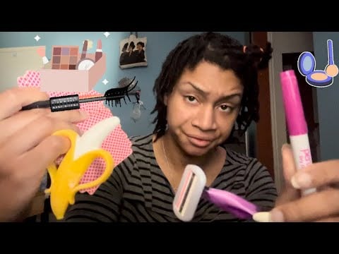 ASMR - TWO ⭐️ ⭐️  MAKEUP ARTIST 💄