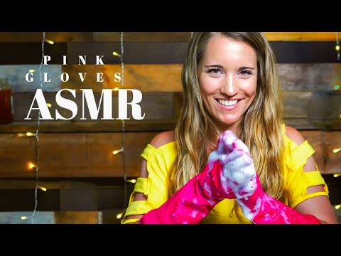 Pink Latex Gloves Wash Dishes 💭 ASMR 🧤