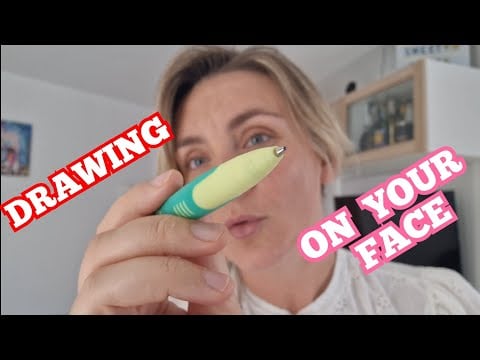 ASMR FAST AGGRESSIVE CHAOTIC DRAWING ON YOUR FACE Intense Mouth Sounds! 🔥#asmr #lofi #fast