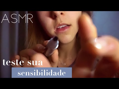 ASMR roleplay TESTE SUA SENSIBILIDADE! vários testes que causarão ARREPIOS!