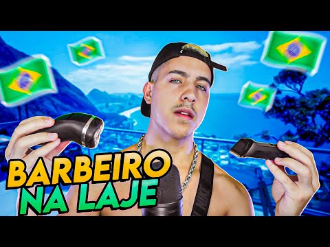 ASMR BARBEIRO CARIOCA CORTANDO SEU CABELO *NA LAJE* ✂️💈