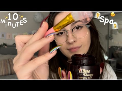 Asmr doing your skincare in 10 minutes✨Asmr sleep😴asmr spa🧖‍♂️99.999%sleep 💤|#asmr #spa #skincare