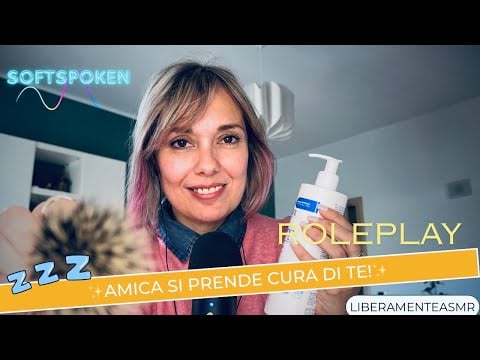 Asmr ita Softspoken Roleplay Triggers ✨Amica si prende cura di te!✨ #glovesounds 