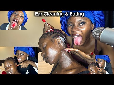 ASMR Deep Ear Cleaning* Ear Flossing, PimplePopping, Head Scratching & Ear Eating nitpicking