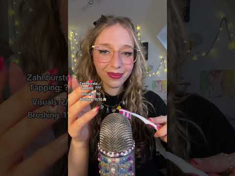 I didn’t expect a toothbrush to be tingly😅 #asmr #asmrshorts #shorts