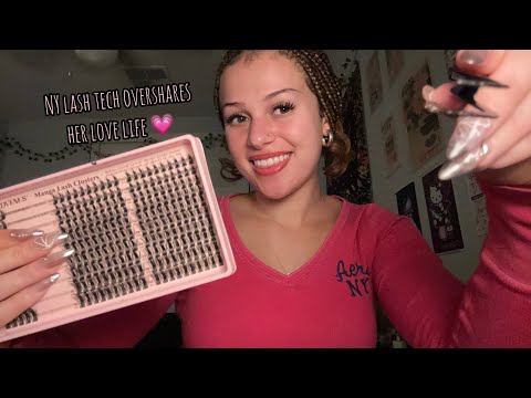 Roleplay ASMR | NY lash tech does your lashes (and overshares) 💋