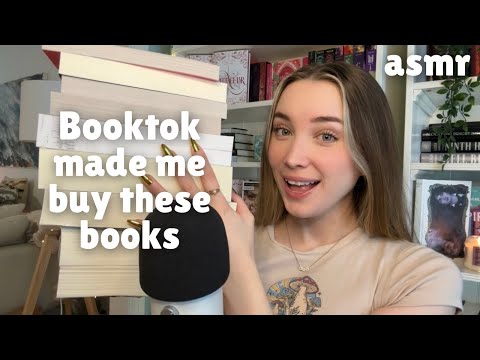 ASMR | BookTok Made Me Buy These Books (Close Whispered Book Haul)