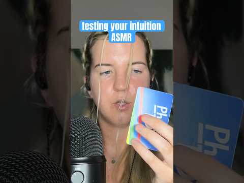 ASMR CAN YOU GUESS THE CARD?? #asmr #intuition #asmrtriggers