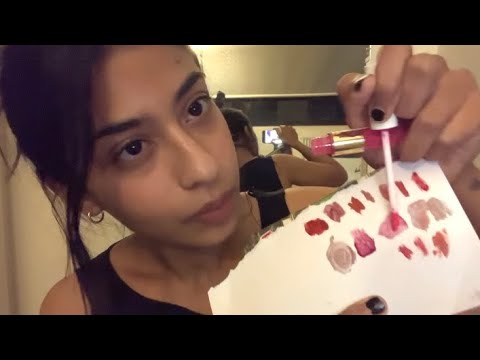 ASMR choosing your best lipstick shades 