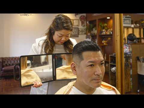 💈(ASMR) In the Hands of a Japanese Lady Barber – A Full Course of Calm & Clean Perfection