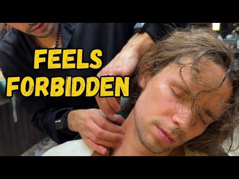 ASMR Barber Whisper Massage | Forbidden Calm