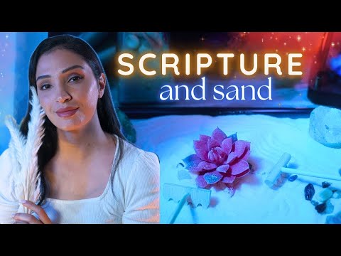 Christian ASMR ✝️ Sand & Scripture | THE MOST Peaceful Scriptures for Rest, Renewal & Deep Sleep