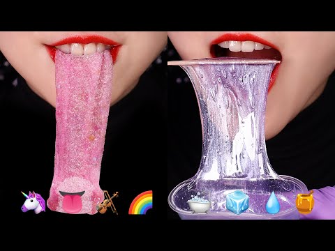 TIKTOK EMOJI MUKBANG ASMR TIKTOK EMOJI FOOD CHALLENGE #11🦄