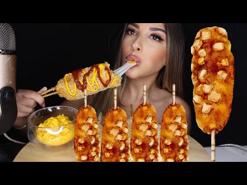 KORE USULÜ CORN DOG, KOREAN CORN DOG  | TÜRKÇE ASMR MUKBANG