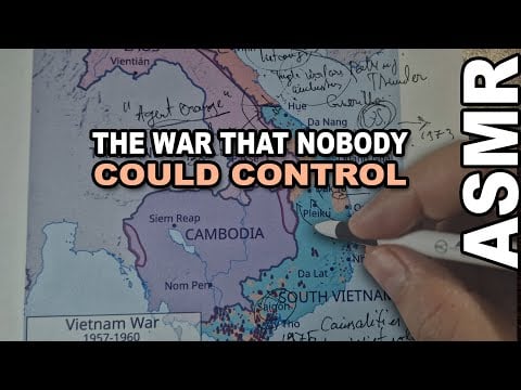 ASMR History: The Vietnam War - The Conflict Nobody Could Control | ASMR map tracing + facts