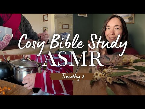 ASMR Bible Study Timothy 2 ✨ Close Whispers, Mouth Sounds, Crinkles, Tapping 