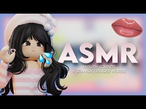 ROBLOX ASMR ★Relaxing Spanish TRIGGER WORDS and MOUTH SOUNDS for sleep ✨💤😴