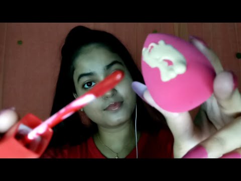 ASMR// FAST AND AGGRESSIVE MAKEUP APPLICATION