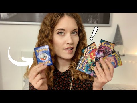 ASMR FRANÇAIS unboxing ouverture 4 booster Pokemon ( cartes rares ) #2