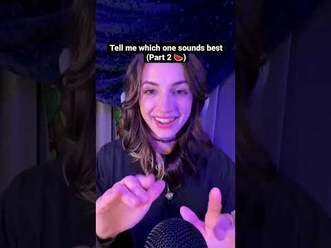 ASMR | Tell me what sounds best...part 2 🍉 #asmr #shorts #asmrsounds