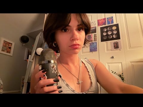 ASMR inhaled whisper ramble (clicky)