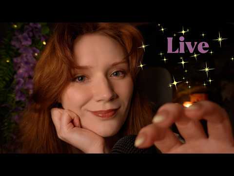 ASMR😴Wet Mouth sounds,Spit painting,Gentle Mic scratching,Wooden Skin care,Jellyfish Light gloves😘