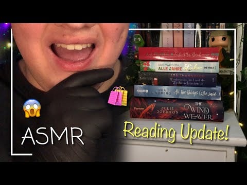 ASMR Flüstern und neue Bücher 🎁📚 Reading Update & Book Haul 🛍️ (Deutsch/German)