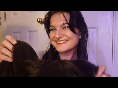ASMR Relaxing Hairplay (head scratches, sharp or dull...)🫶🏻
