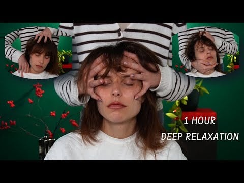 ASMR ALL-IN-ONE HEAD MASSAGE | RUBBING, PULLING, SCRATCHING, TAPPING ON NECK, SCALP, FACE & SHOULDER
