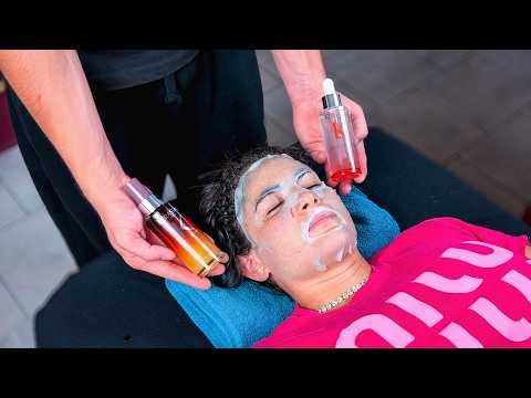 ASMR: Luxury Facial and Head Massage with Kèrastase products and Relaxing Mask