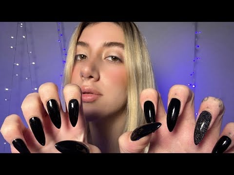 ASMR touching you Fast & Aggressive with my long nails