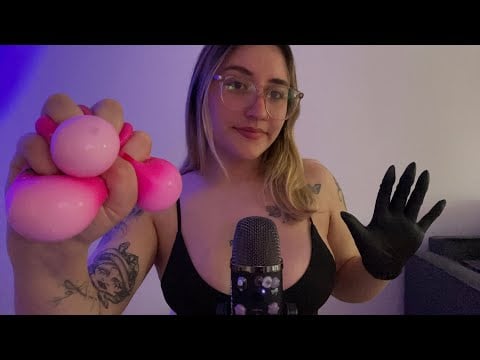 ASMR SONIDOS COSQUILLOSOS PARA DORMIR (SQUISHY, GUANTES, TAPPING) 