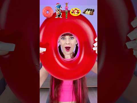 ASMR Giant Jelly Donuts, Gummy Pizza, Lollipop #mukbang
